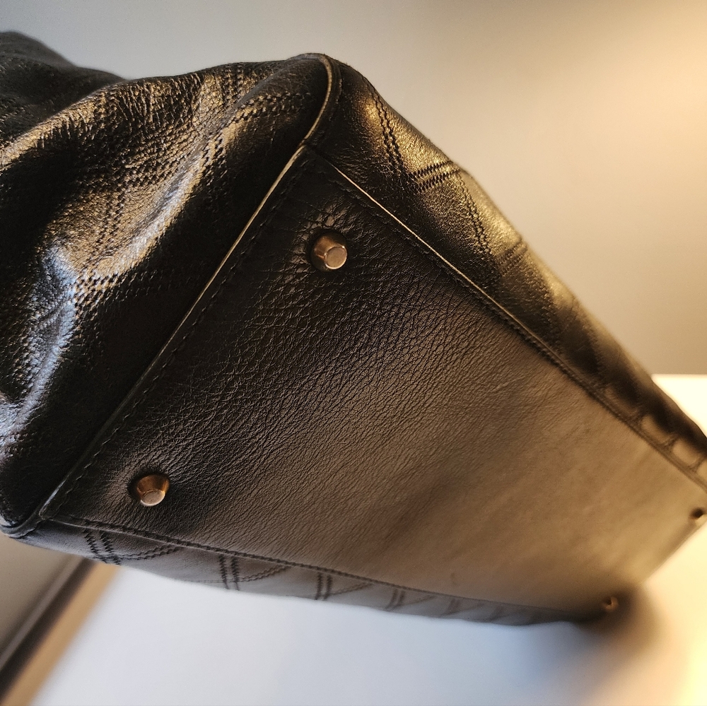 Marc Jacobs BUDDY Quilted Satchel Bag Black $1295+ Made in Italy - Picture 5 of 12